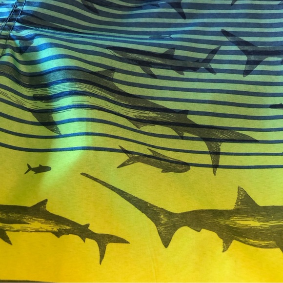 Ocean Gear Boys Size XL(14-16) Blue Fish Design Swimming Trunks Baiting Shorts - Picture 15 of 15